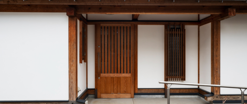 pintu masuk rumah bergaya jepang