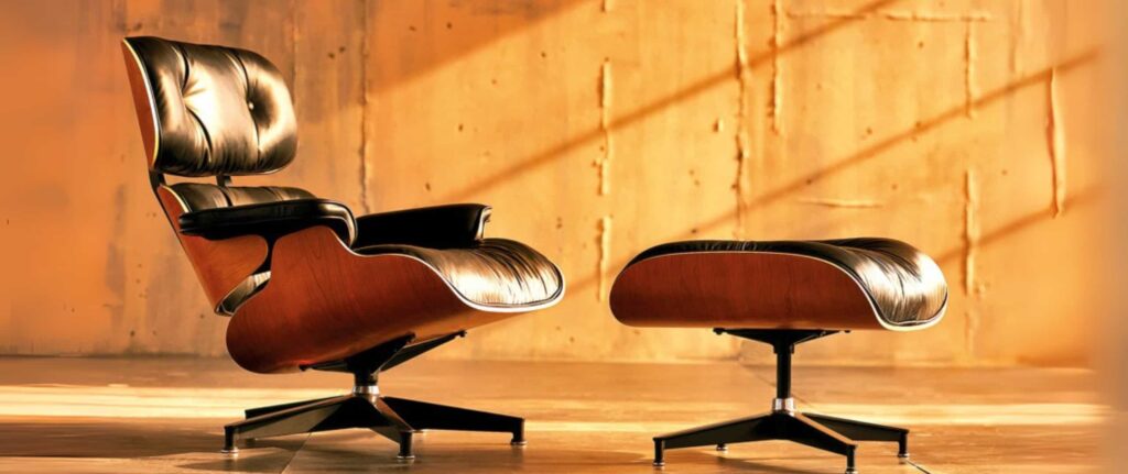 eames lounge chair dari mid century modern era