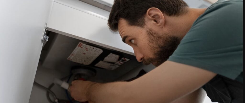 water heater NUOS EVO A+ dari Ariston yang terpasang di kamar mandi