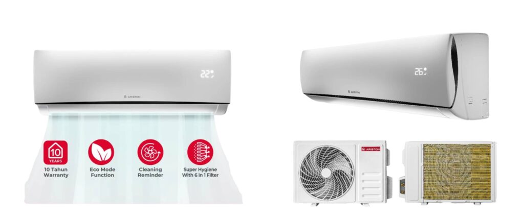 AC ariston kios unit indoor dan outdoor AC ariston kios unit indoor dan outdoor