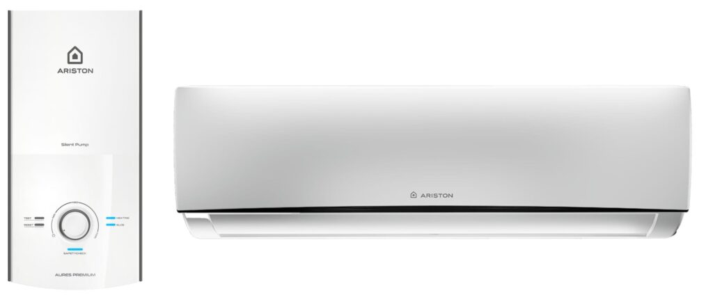 AC inverter dan water heater listrik Ariston