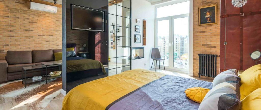 kamar tidur dengan AC