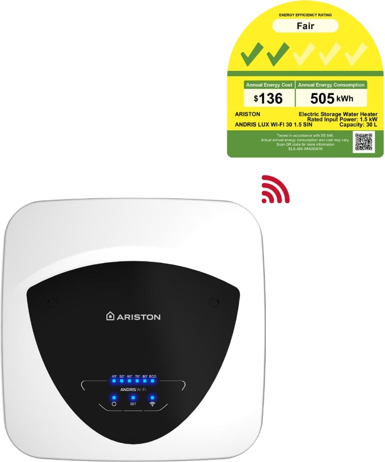 andris_lux_wi fi_30_1.5_sin_electric_storage_water_heater