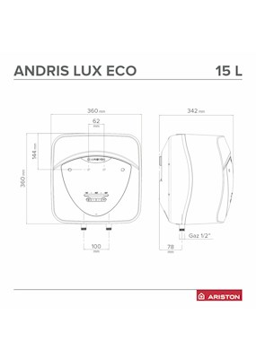 ariston andris lux eco 15l schita dimensiuni ariston andris lux eco 15l schita dimensiuni