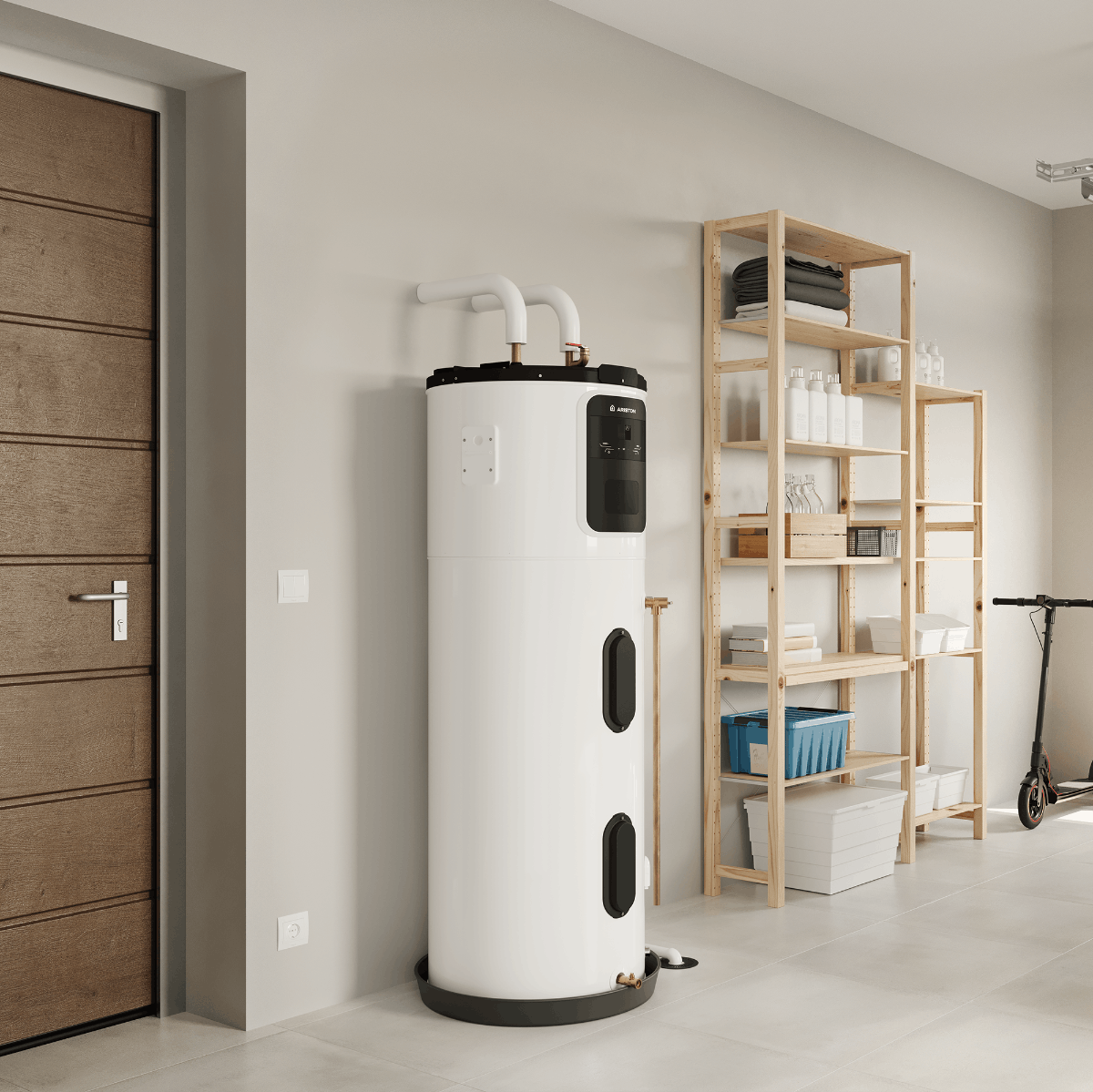 heat pump garage